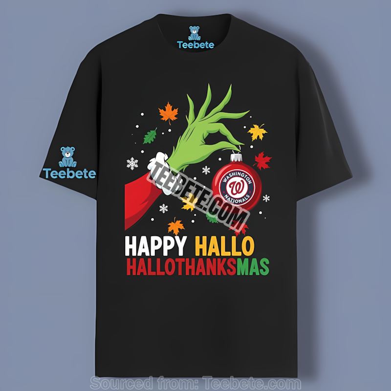 Happy Hallothanksmas Washington Nationals Vintage Shirt