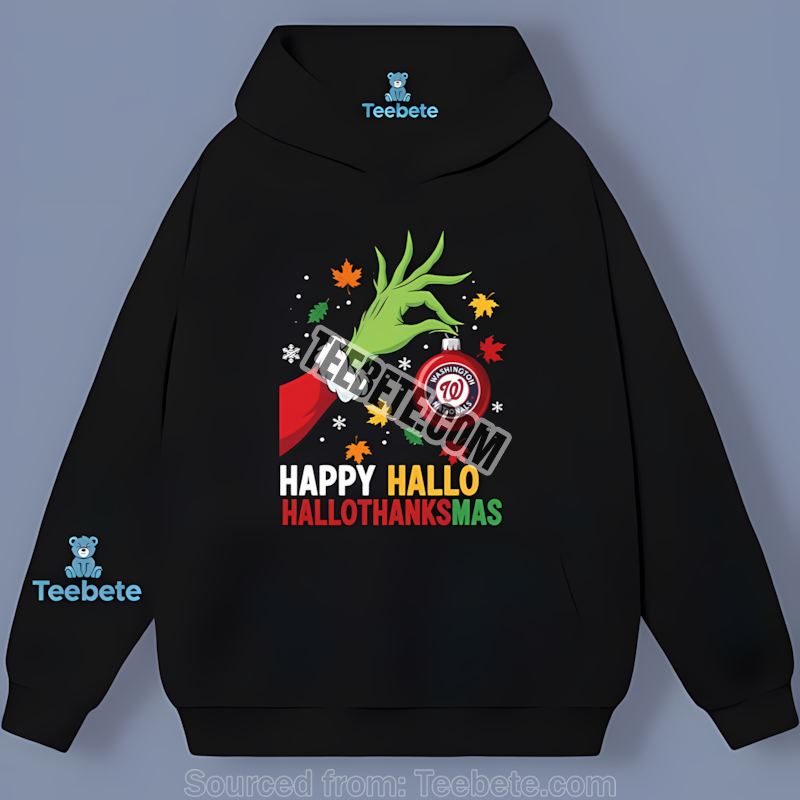 Happy Hallothanksmas Washington Nationals Vintage Hoodie Happy Hallothanksmas Washington Nationals Vintage Hoodie