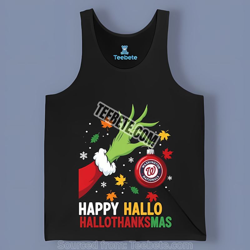 Happy Hallothanksmas Washington Nationals Vintage Tanktop Happy Hallothanksmas Washington Nationals Vintage Tanktop