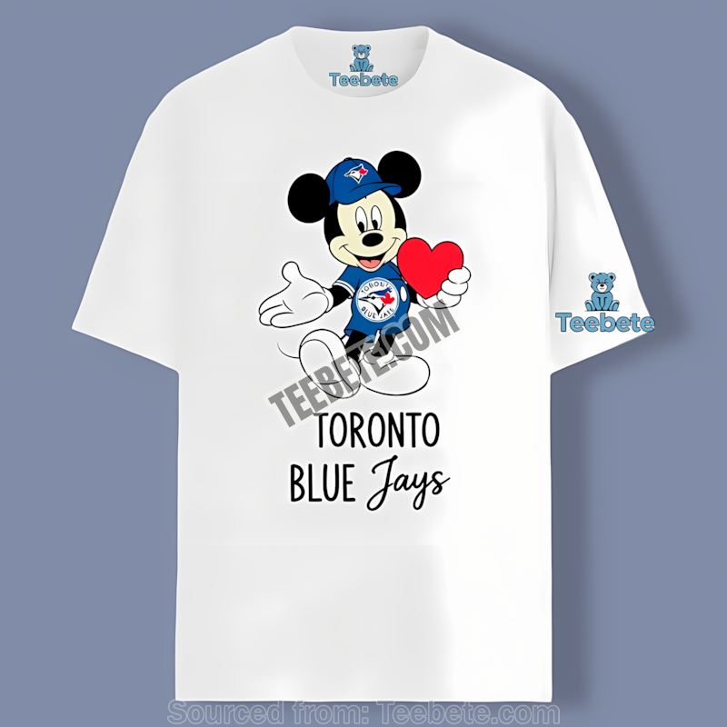 Heart Mickey Toronto Blue Jays Trendy Shirt
