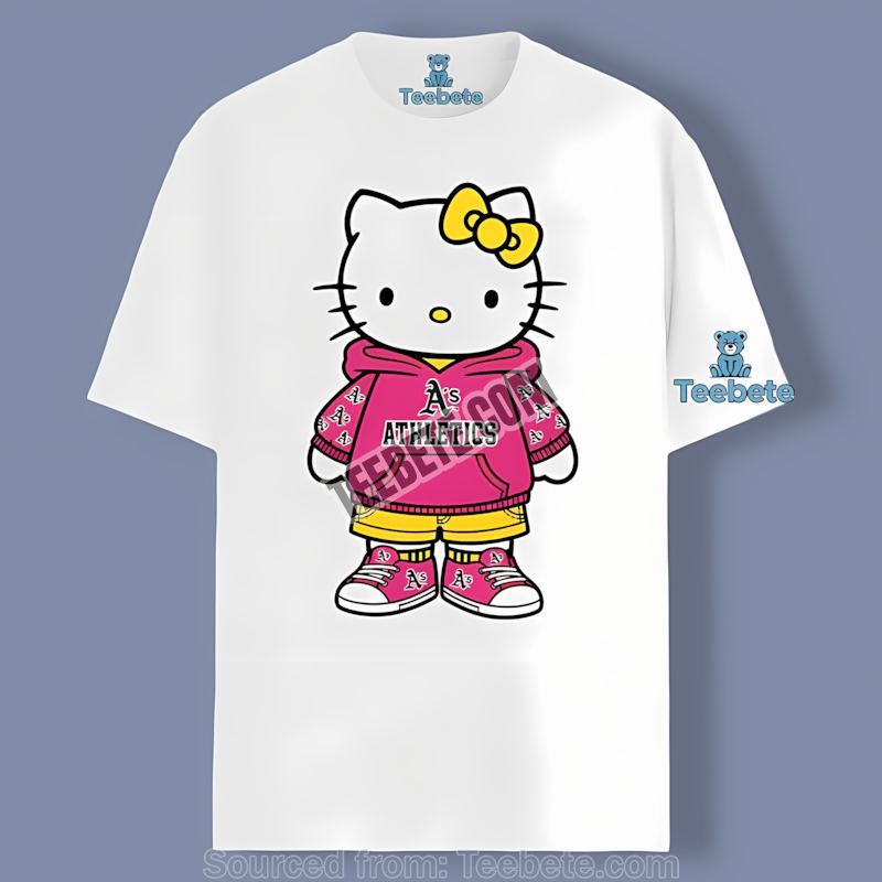 Hello Kitty Oakland Athletics Color Shirt
