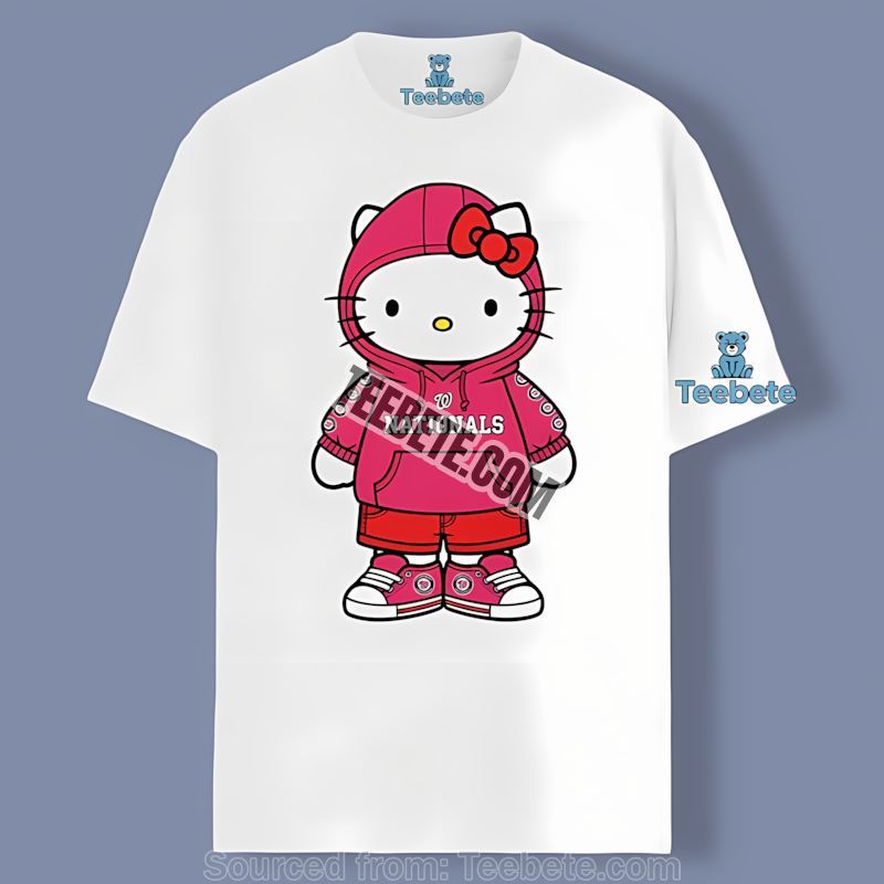 Hello Kitty Washington Nationals Regular Shirt
