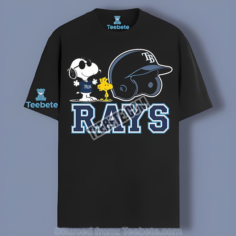 Helmet Battle Tampa Bay Rays Vs Snoopy Cotton Shirt