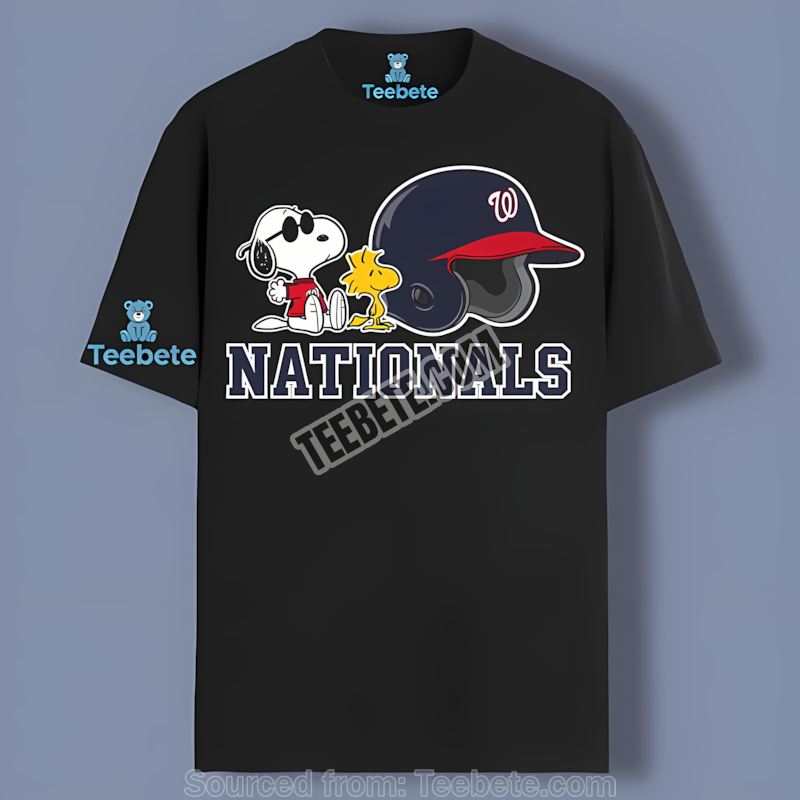 Helmet Vs Snoopy And Woodstock Washington Nationals Color Shirt