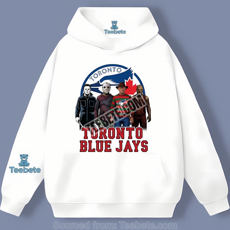 Horror Killers Toronto Blue Jays Halloween Trendy Hoodie Horror Killers Toronto Blue Jays Halloween Trendy Hoodie