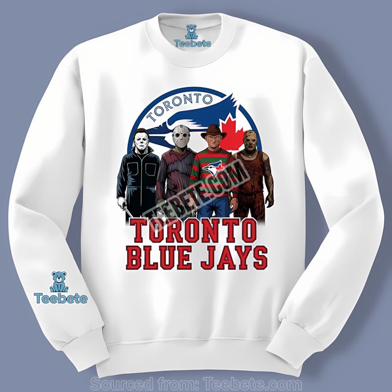 Horror Killers Toronto Blue Jays Halloween Trendy Long Sleeve Horror Killers Toronto Blue Jays Halloween Trendy Long Sleeve