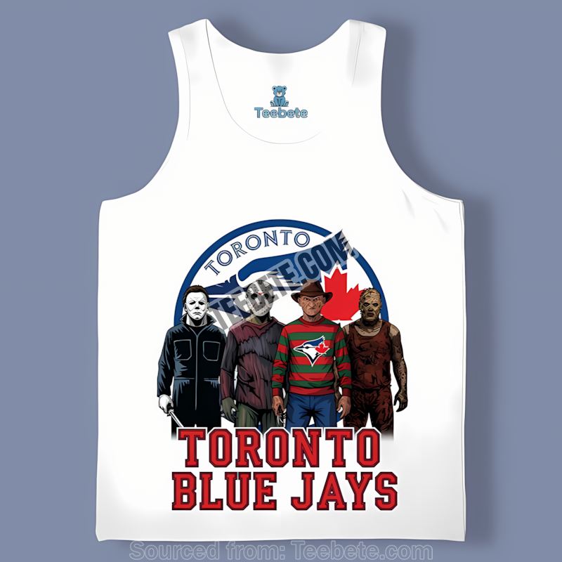 Horror Killers Toronto Blue Jays Halloween Trendy Tanktop Horror Killers Toronto Blue Jays Halloween Trendy Tanktop