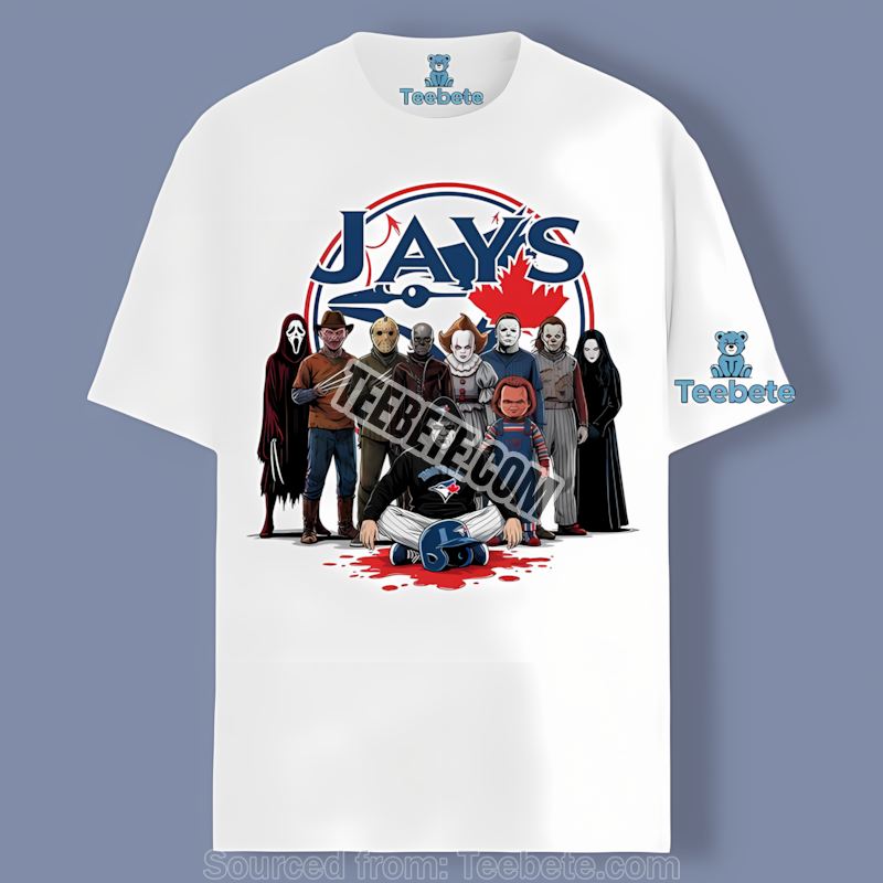Horror Movie Icons Toronto Blue Jays Halloween Shirt