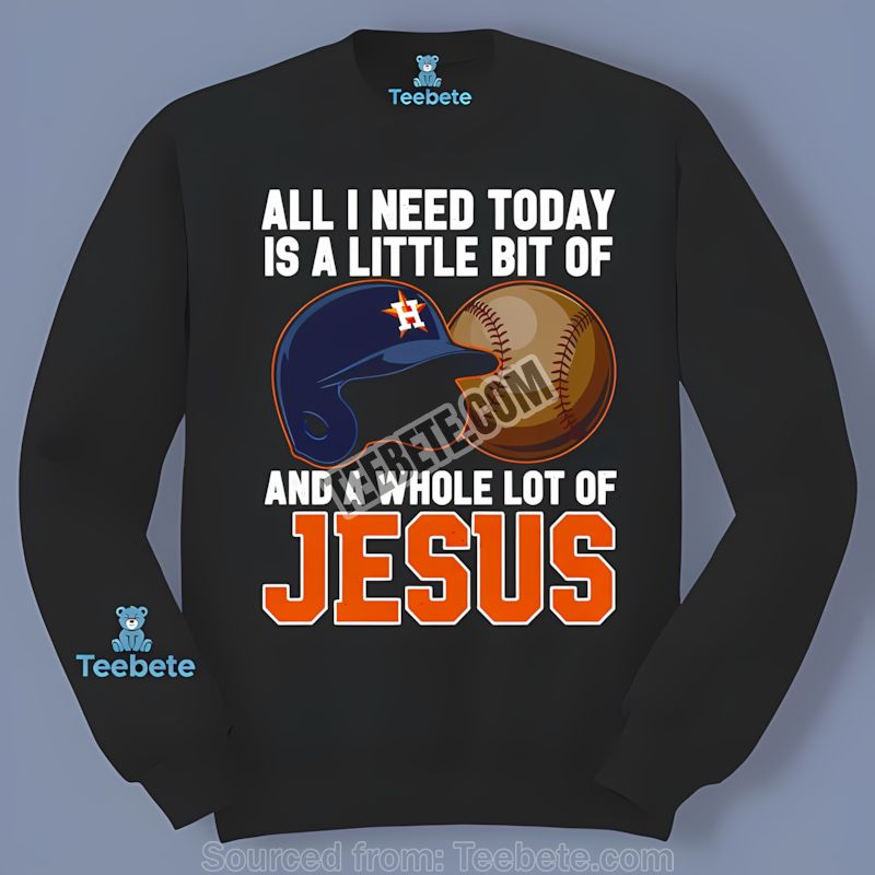 Houston Astros Baseball And Jesus Faith Fan Long Sleeve Houston Astros Baseball And Jesus Faith Fan Long Sleeve