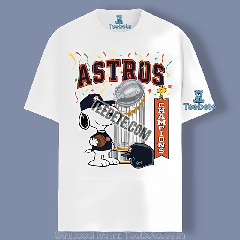 Houston Astros Champions Snoopy Celebration Shirt