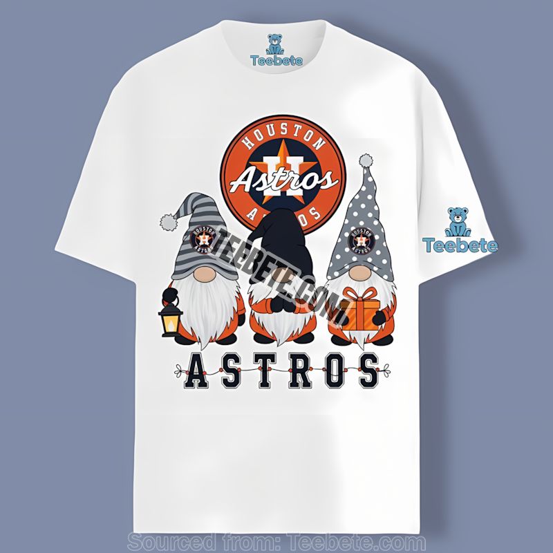 Houston Astros Christmas Gnomes Festive Shirt
