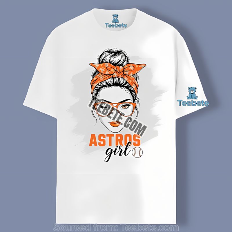 Houston Astros Girl Baseball Sports Fan Shirt