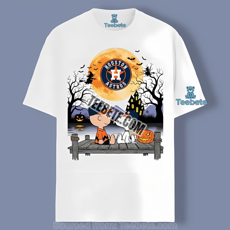 Houston Astros Halloween Charlie Brown Snoopy Shirt