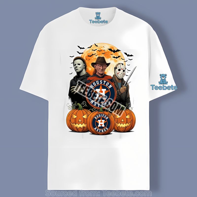 Houston Astros Halloween Jason Michael Freddy Shirt