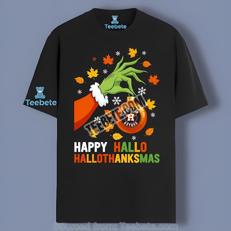 Houston Astros Happy Hallothanksmas Holiday Shirt