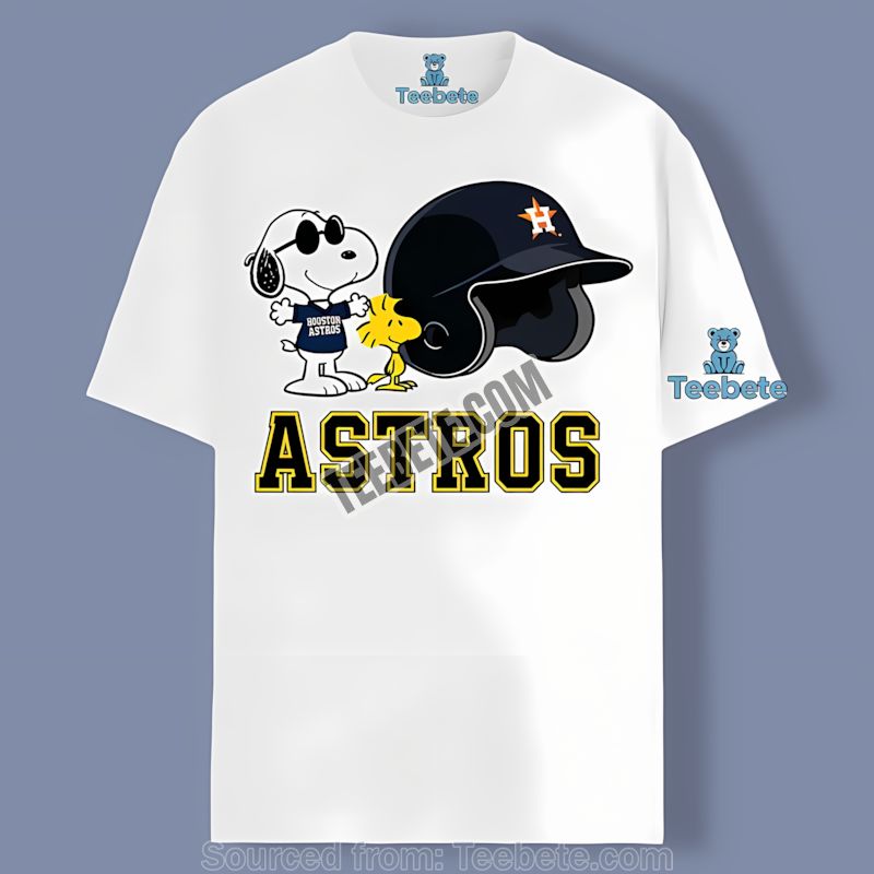 Houston Astros Helmet Vs Snoopy Woodstock Trendy Shirt