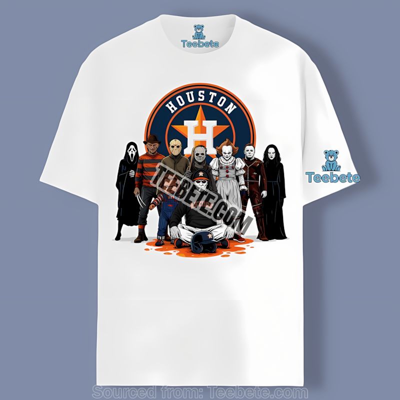 Houston Astros Horror Movie Characters Halloween Shirt
