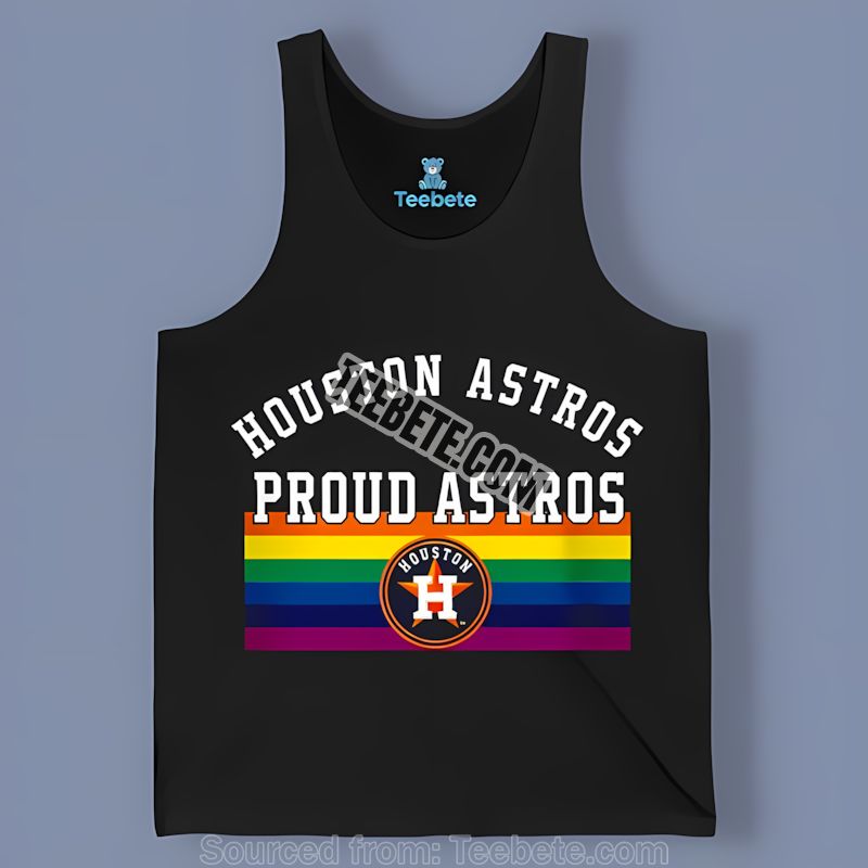 Houston Astros Lgbt Pride Rainbow Colors Tanktop Houston Astros Lgbt Pride Rainbow Colors Tanktop