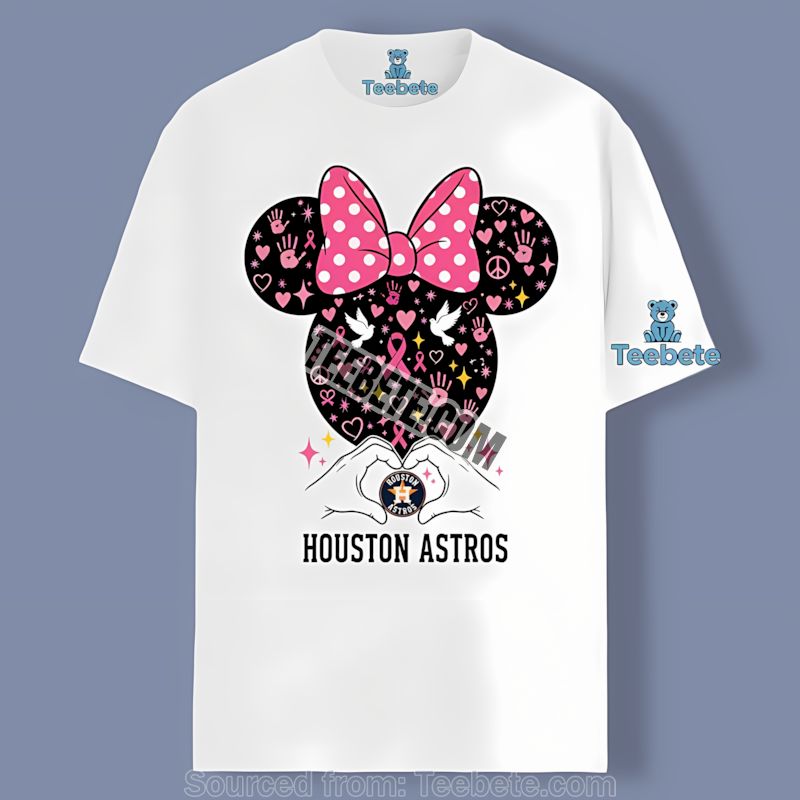 Houston Astros Minnie Mouse Breast Cancer Shirt