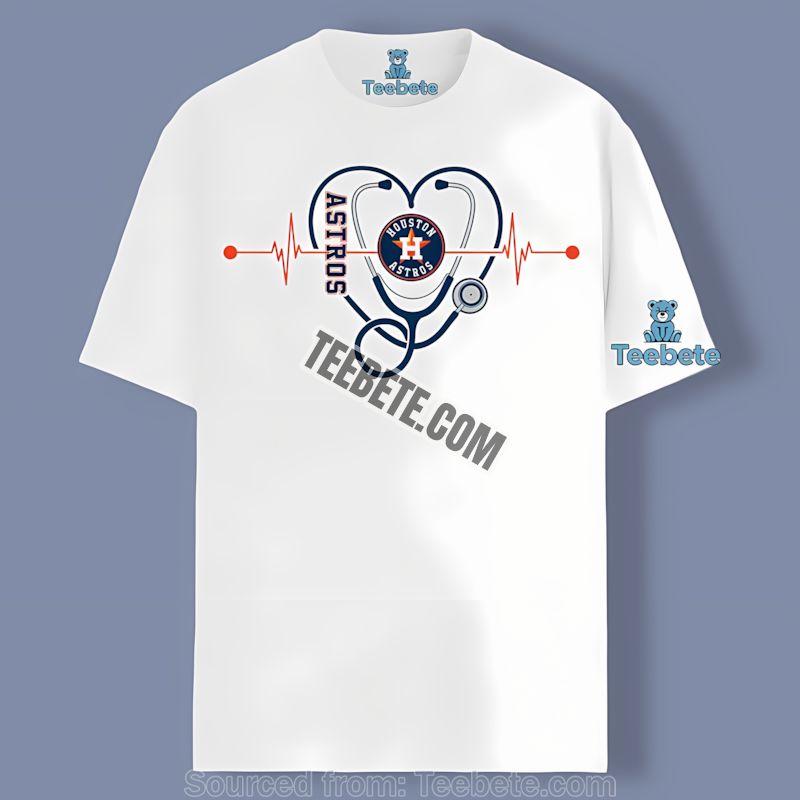Houston Astros Nurse Heartbeat Baseball Fan Shirt