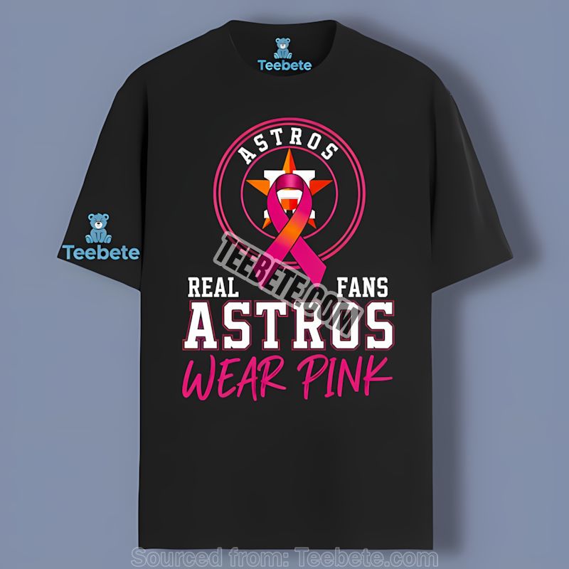 Houston Astros Real Fans Wear Pink Retro Shirt