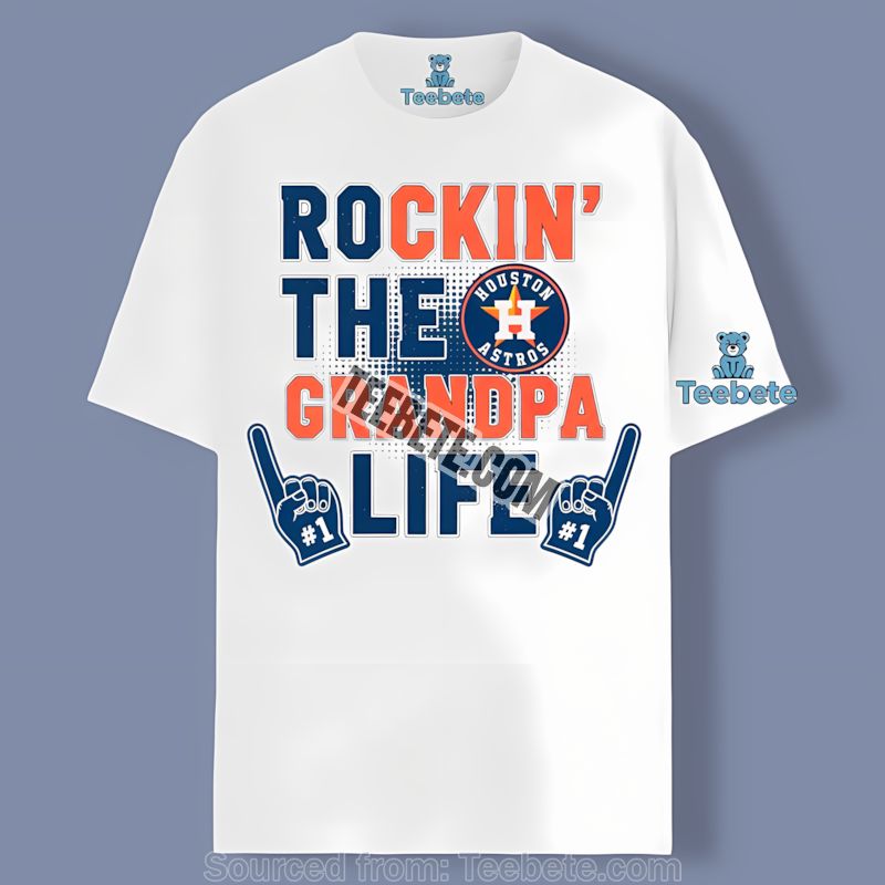 Houston Astros Rockin The Grandpa Life Cotton Shirt