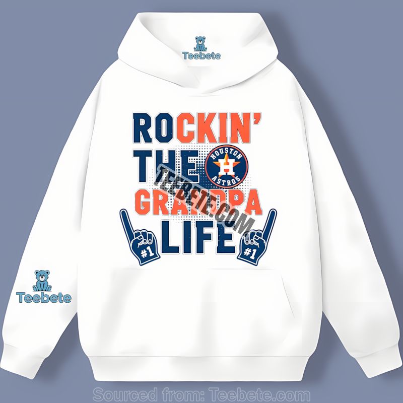 Houston Astros Rockin The Grandpa Life Cotton Hoodie Houston Astros Rockin The Grandpa Life Cotton Hoodie