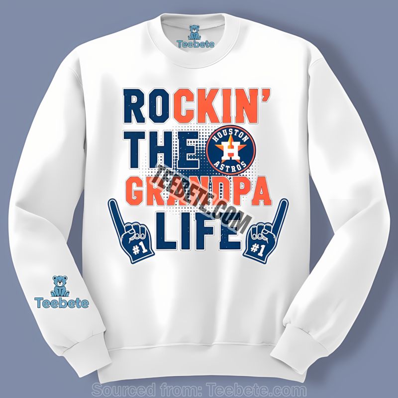 Houston Astros Rockin The Grandpa Life Cotton Long Sleeve Houston Astros Rockin The Grandpa Life Cotton Long Sleeve