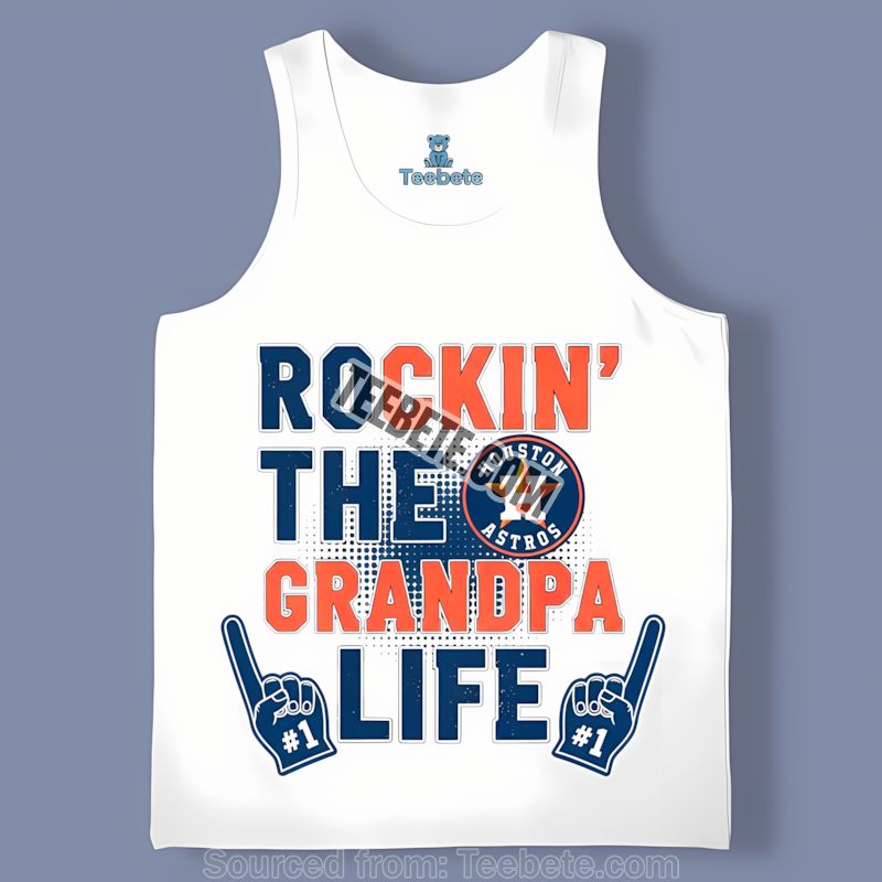 Houston Astros Rockin The Grandpa Life Cotton Tanktop Houston Astros Rockin The Grandpa Life Cotton Tanktop