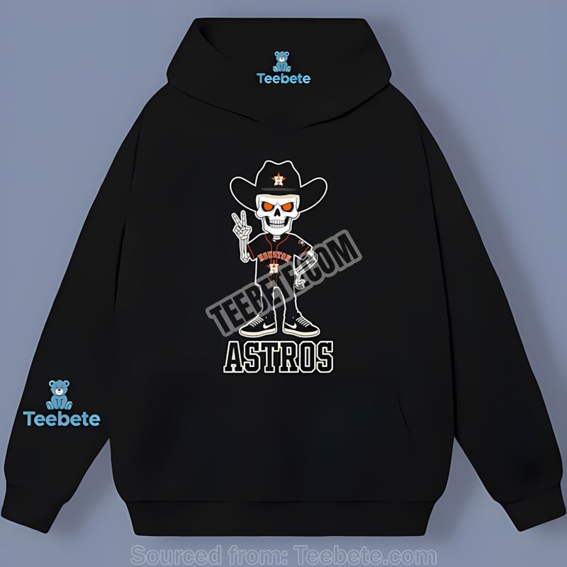 Houston Astros Skeleton Cowboy Halloween Regular Hoodie Houston Astros Skeleton Cowboy Halloween Regular Hoodie