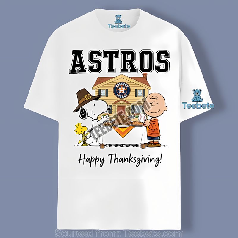 Houston Astros Snoopy Thanksgiving Turkey Vintage Shirt