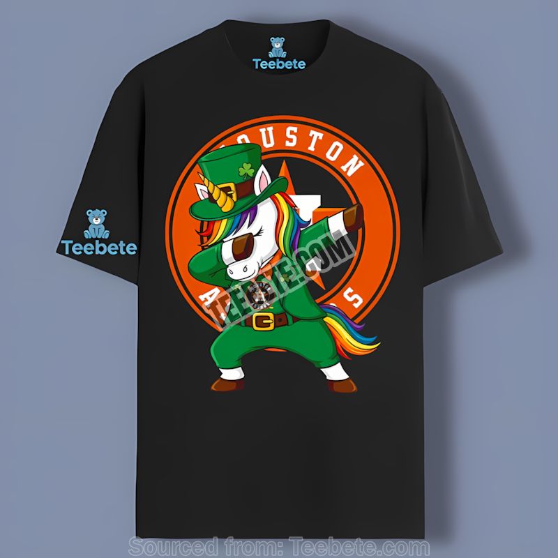 Houston Astros St Patricks Day Vs Dabbing Unicorn Shirt