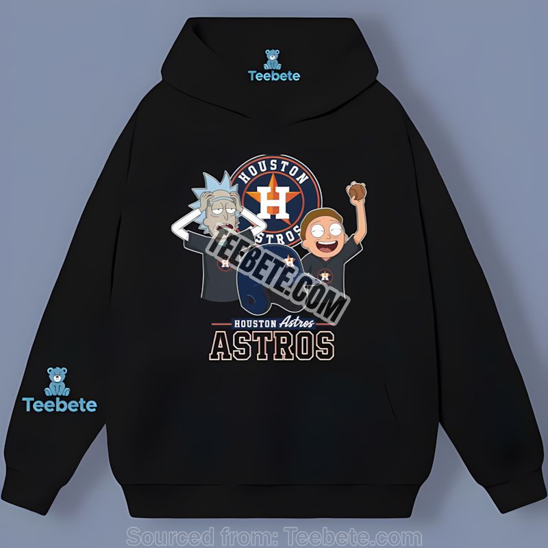 Houston Astros Vs Rick And Morty Baseball Trendy Hoodie Houston Astros Vs Rick And Morty Baseball Trendy Hoodie