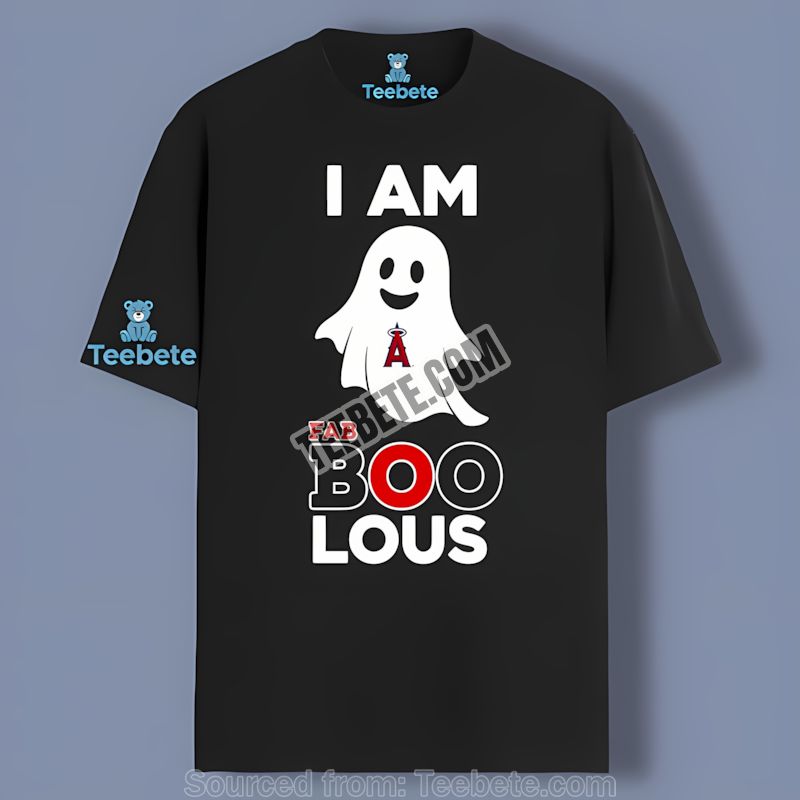 I Am Fab Boo Lous Los Angeles Angels Ghost Shirt Classic Halloween