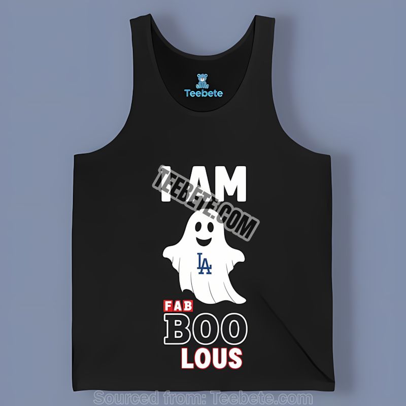 I Am Fab Boo Lous Los Angeles Dodgers Ghost Retro Tanktop I Am Fab Boo Lous Los Angeles Dodgers Ghost Retro Tanktop