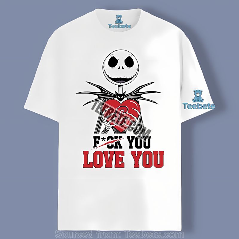 Jack Skellington Cleveland Guardians Heart Shirt