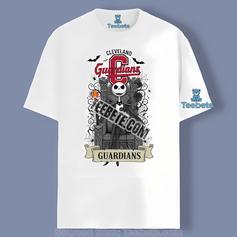 Jack Skellington Cleveland Guardians Throne Shirt