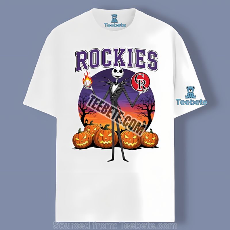 Jack Skellington Colorado Rockies Halloween Shirt