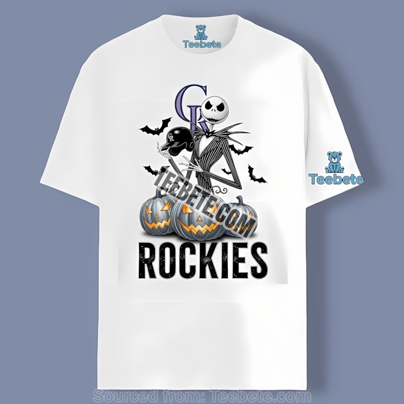 Jack Skellington Colorado Rockies Pumpkin Shirt