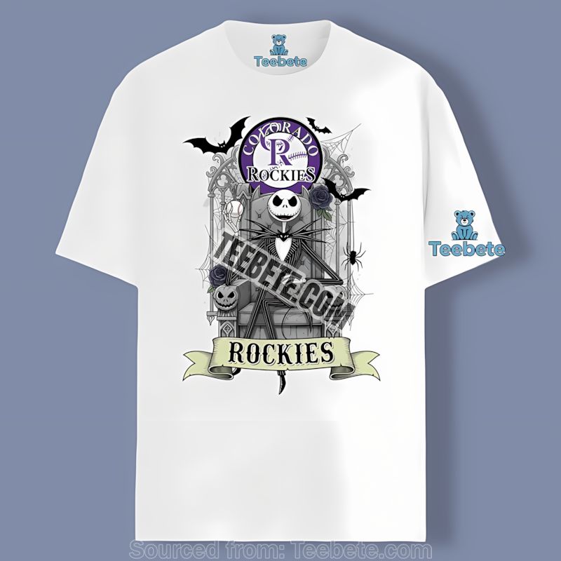 Jack Skellington Colorado Rockies Throne Shirt