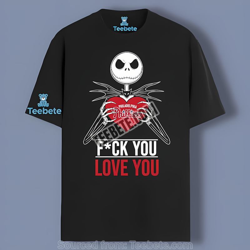 Jack Skellington Throne Philadelphia Phillies Vintage Shirt