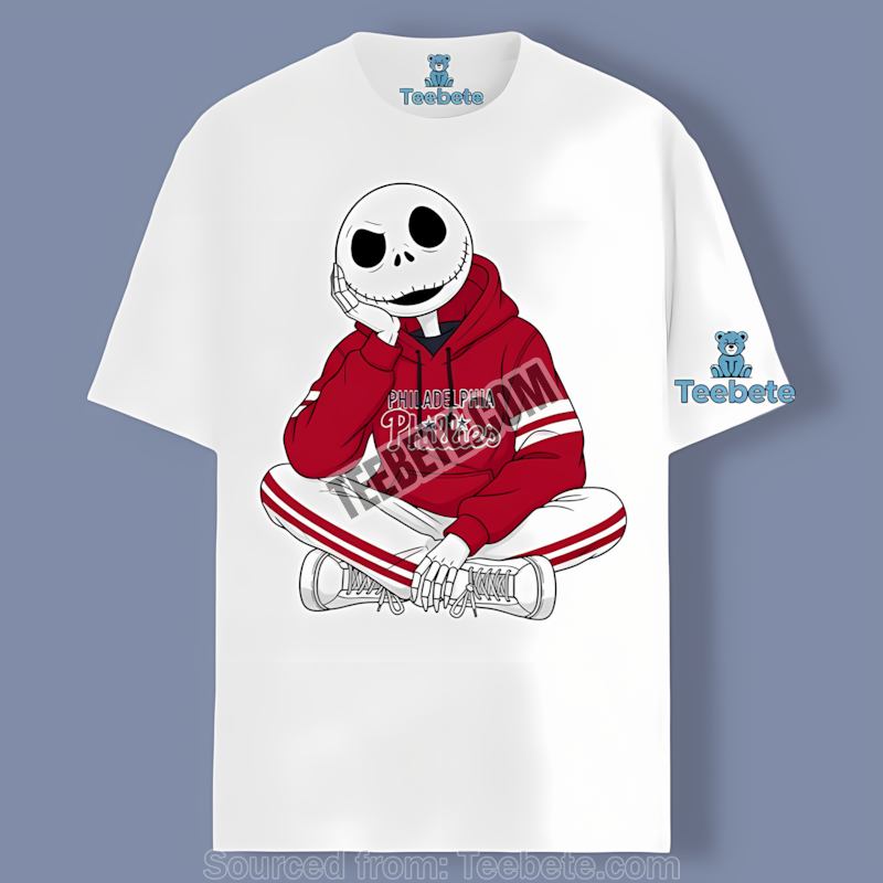 Jack Skellington Halloween Pumpkin Philadelphia Phillies Unisex Shirt