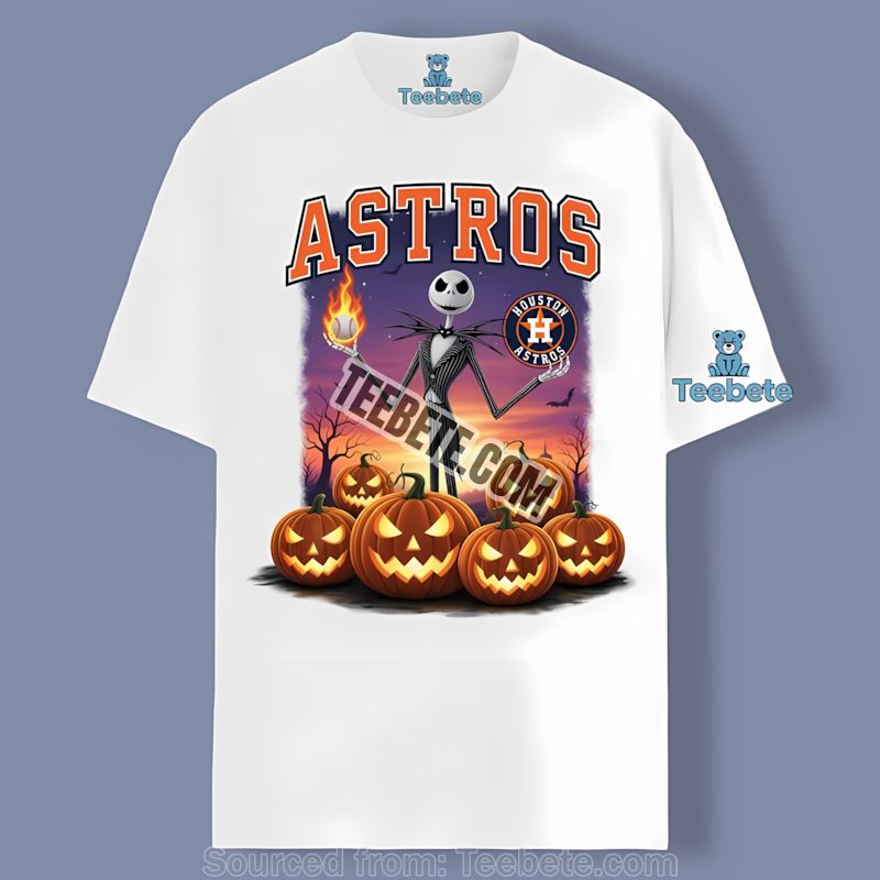 Jack Skellington Houston Astros Halloween Cotton Shirt