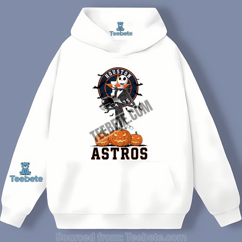 Jack Skellington Houston Astros Halloween Pumpkin Hoodie Jack Skellington Houston Astros Halloween Pumpkin Hoodie