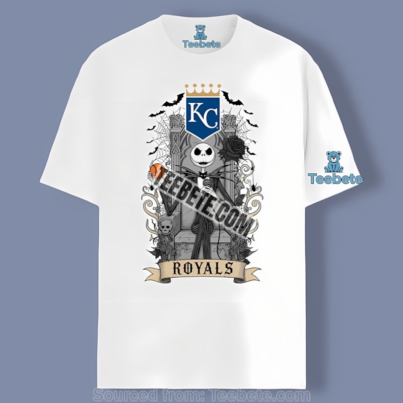 Jack Skellington Kansas City Royals Heart Graphic Shirt