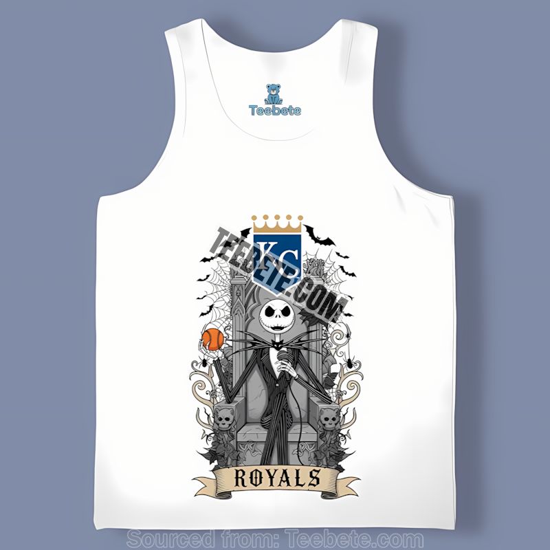 Jack Skellington Kansas City Royals Throne Scene Tanktop Jack Skellington Kansas City Royals Throne Scene Tanktop