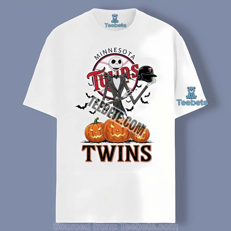 Jack Skellington Minnesota Twins Halloween Pumpkin Shirt