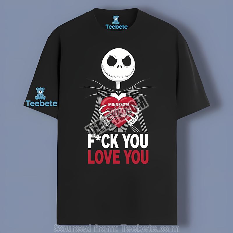 Jack Skellington Minnesota Twins Heart Regular Shirt