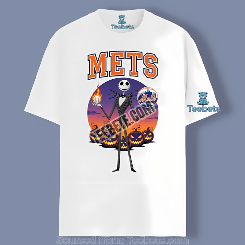 Jack Skellington New York Mets Halloween Vintage Shirt
