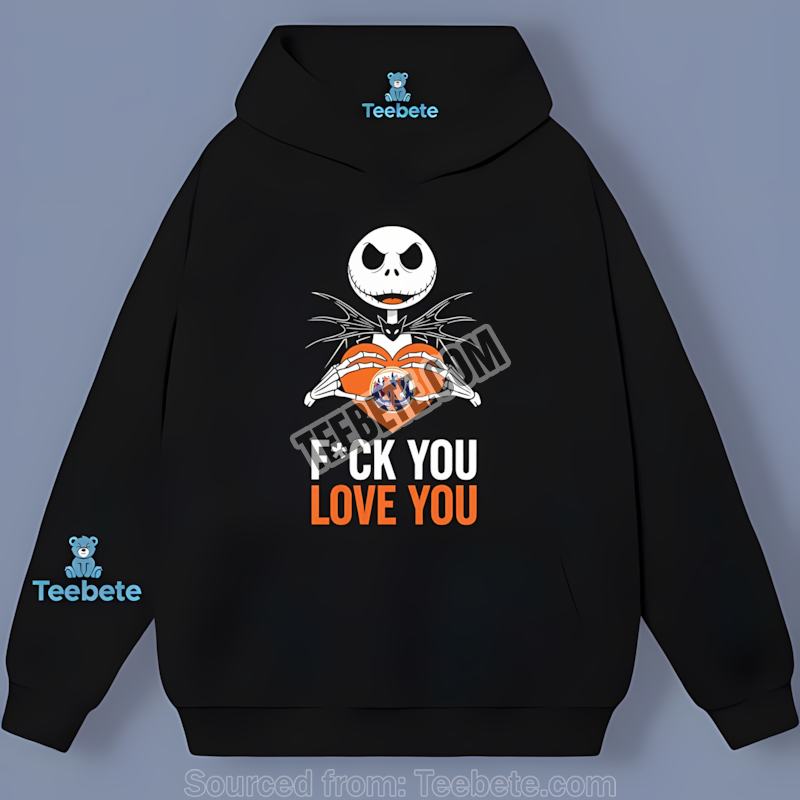 Jack Skellington New York Mets Heart Trendy Hoodie Jack Skellington New York Mets Heart Trendy Hoodie